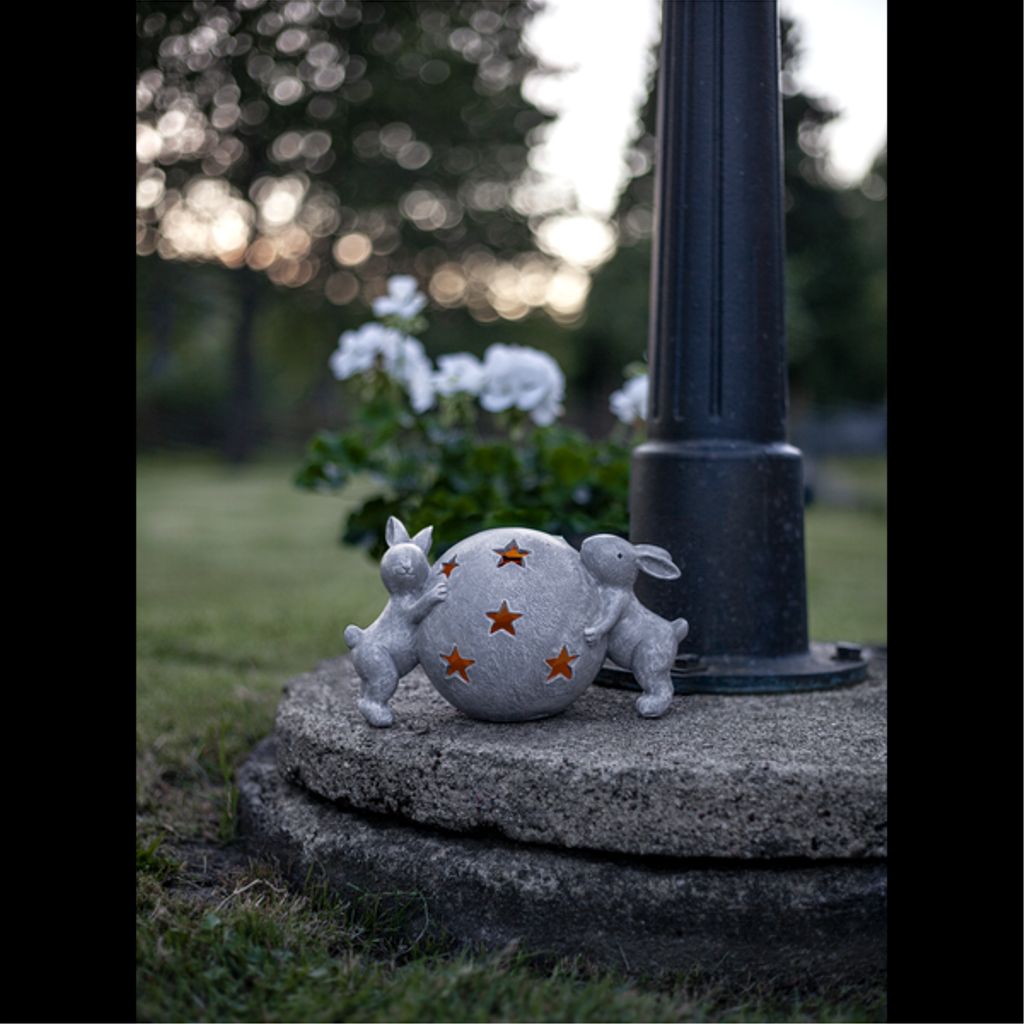 Star Trading LED solcellsdekoration Harriet – grå