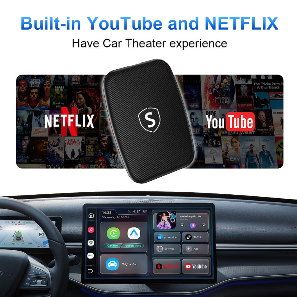 SiGN Video Box till Bilen – Trådlös CarPlay