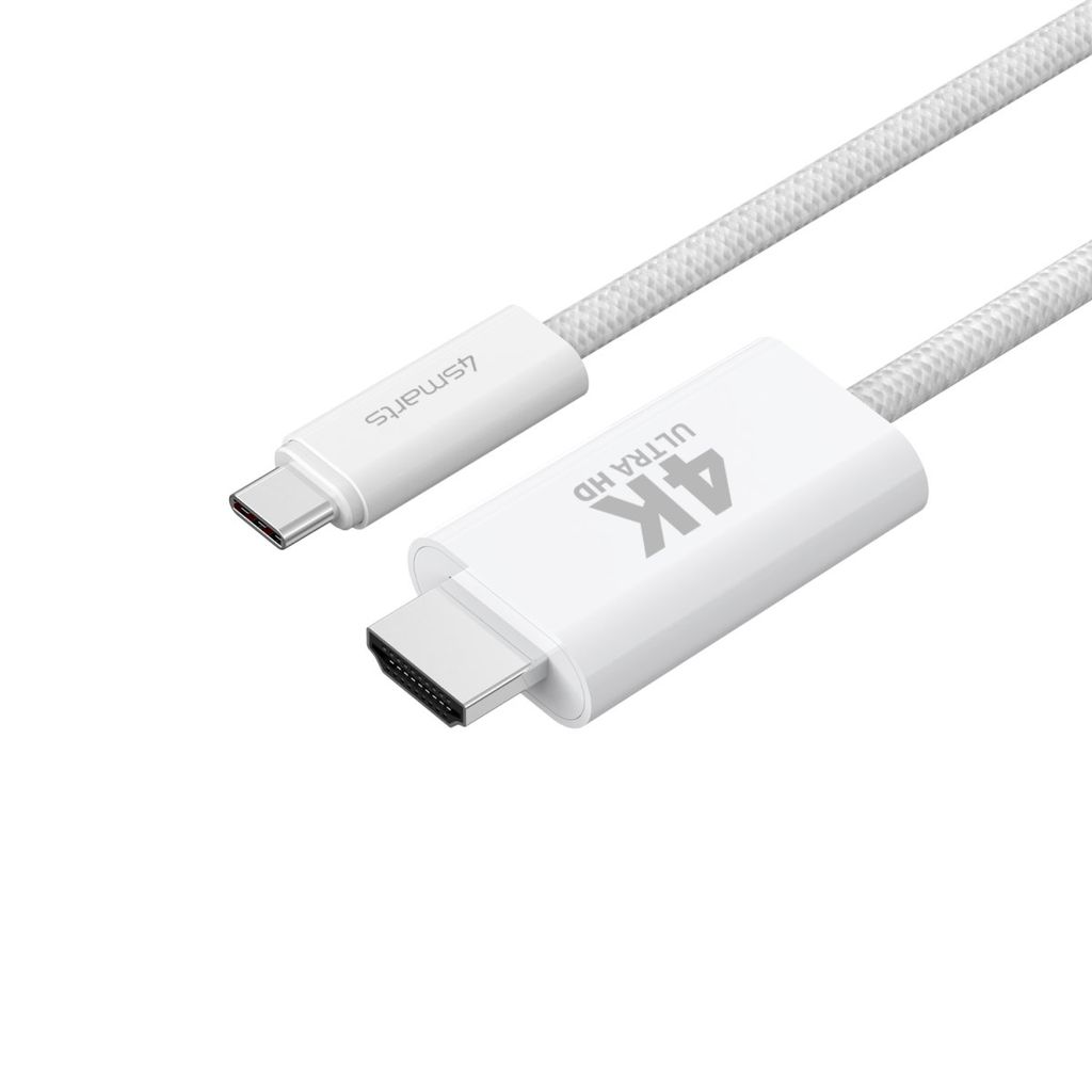 4Smarts USB-C - HDMI -kaapeli 2 m - Valkoinen