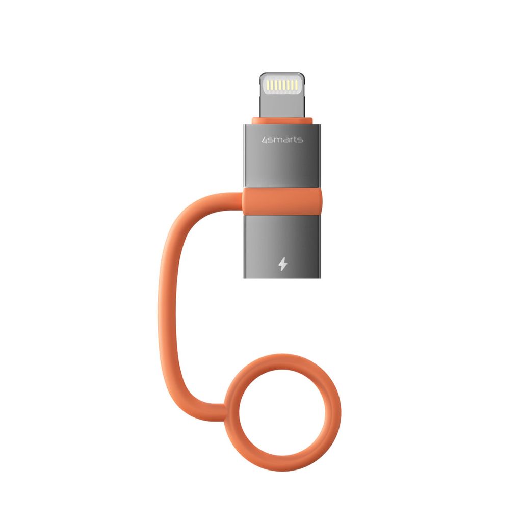 4Smarts USB-C till Lightning Adapter Set 27W PD, 2-pack – Grå