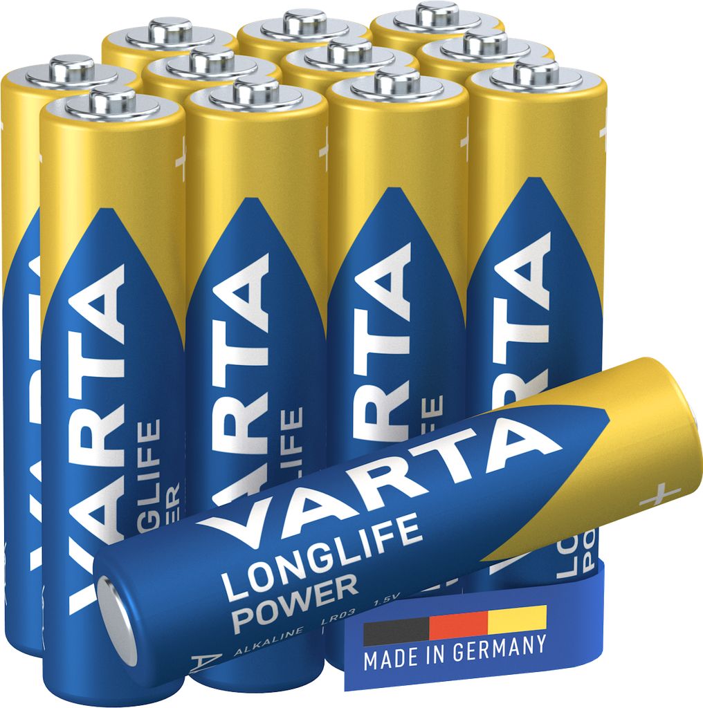 Varta Longlife Power 12-pack AA-batteri LR06 + 12-pack AAA-batteri LR3