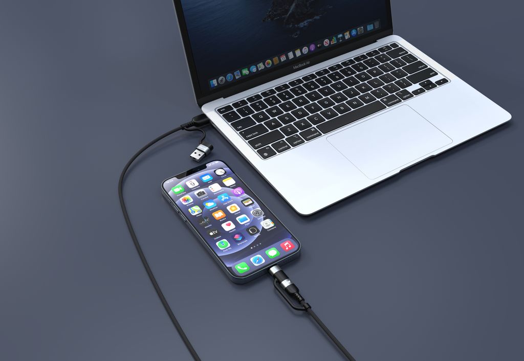 NextBatt 4-in-1 -pikalatauskaapeli 60W monitoiminen