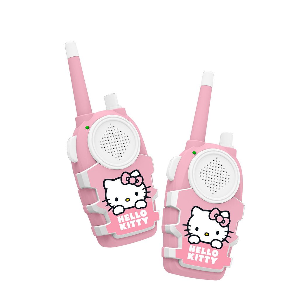 Hello Kitty radiopuhelin 150 metrin kantama - pinkki/valkoinen