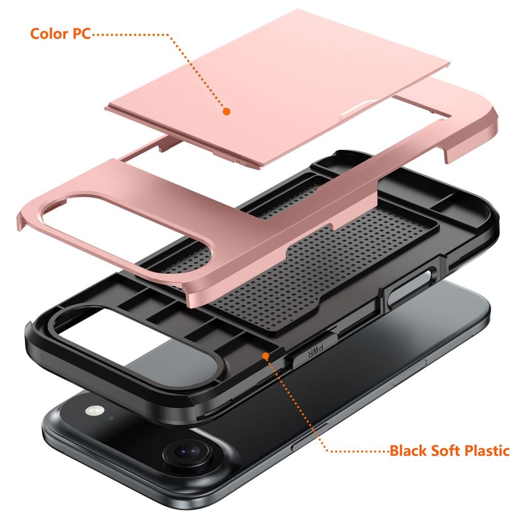 iPhone 17 Air Kuori, Korttipaikka - tumman sininen