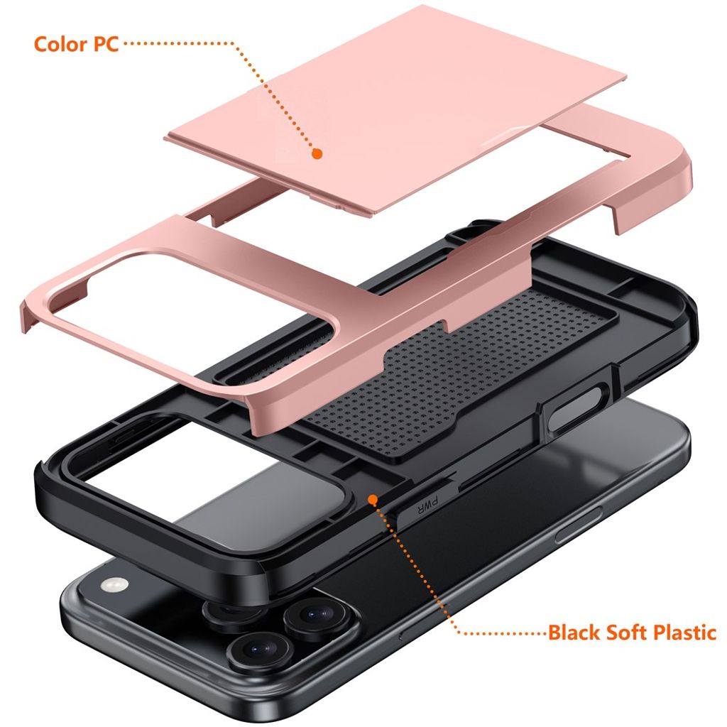 iPhone 17 Pro Max Deksel med kortspor - Grå