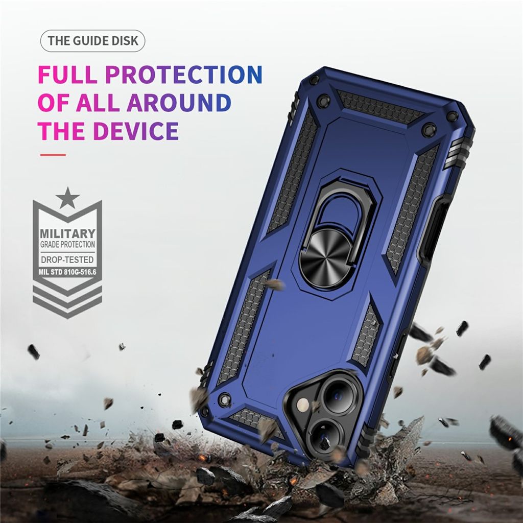 iPhone 17 Cover med ringholder - Blå