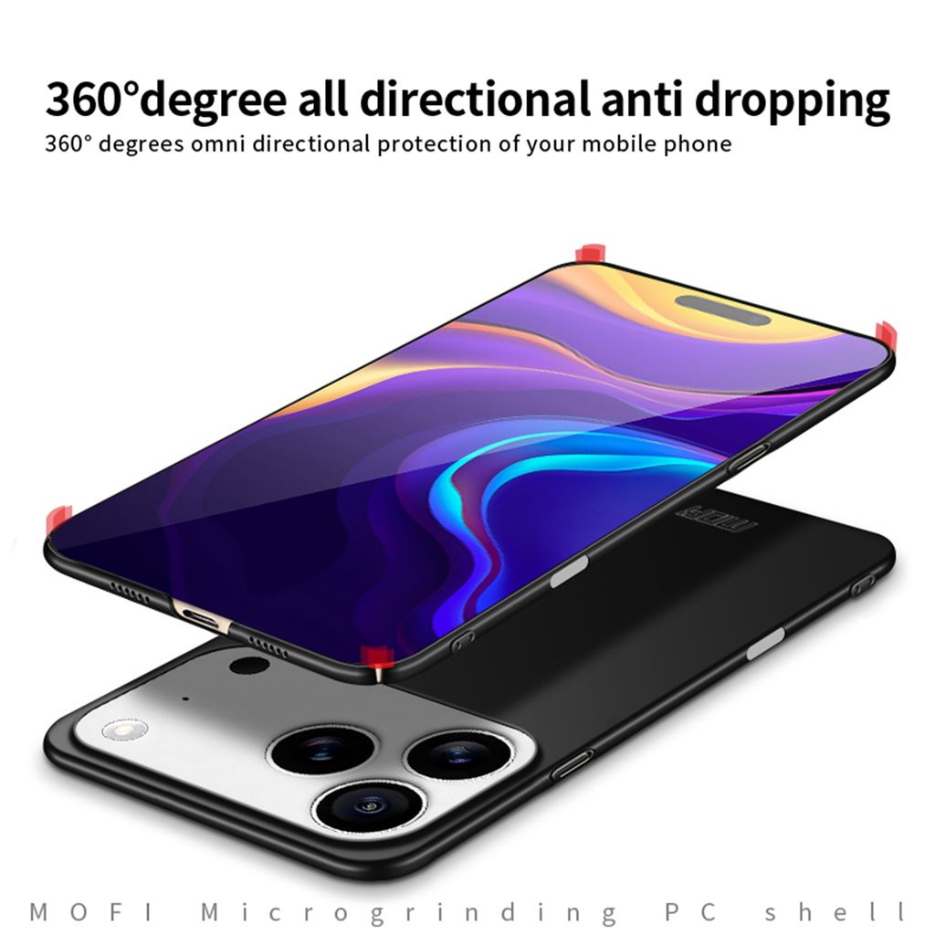 iPhone 18 Pro Max Slankt Cover - Sort