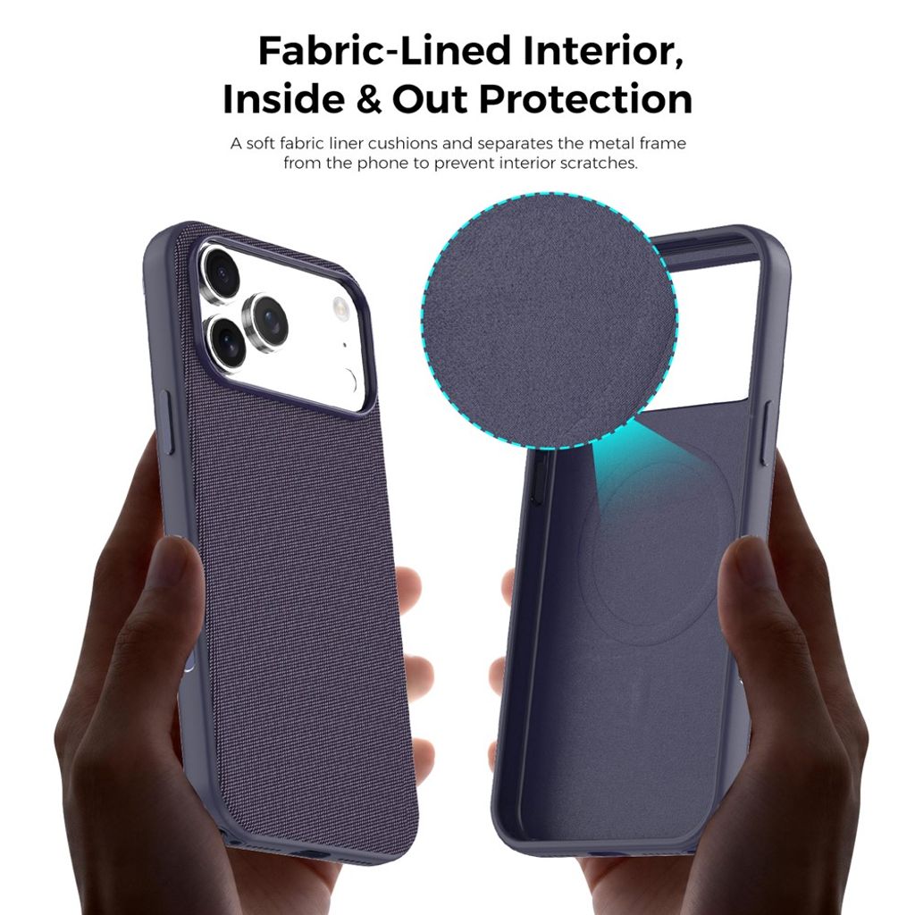 iPhone 18 Pro MagSafe Cover med Tech Fabric - Lilla