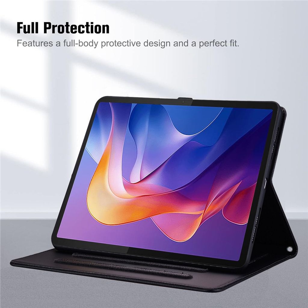 Samsung Galaxy Tab S11 Ultra Plånboksfodral 3D-Kattmönster - Svart