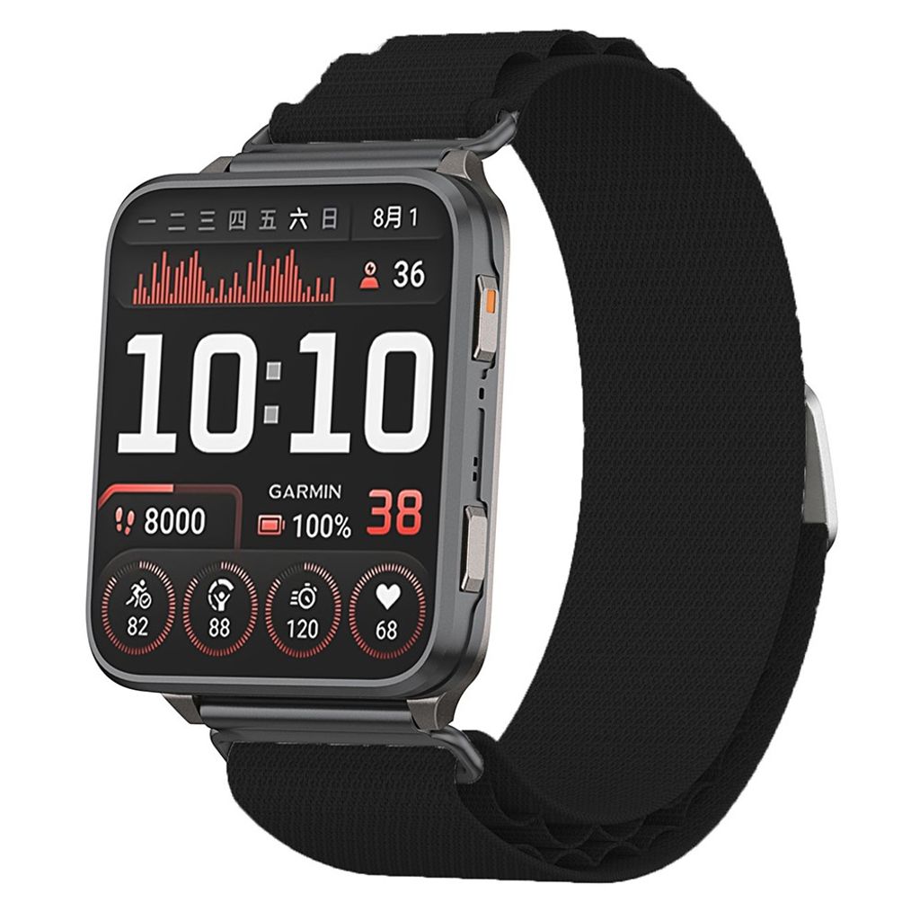 Garmin Venu X1/Fenix 8 Pro/Quatix 8 etc. Klockarmband Nylon – Svart