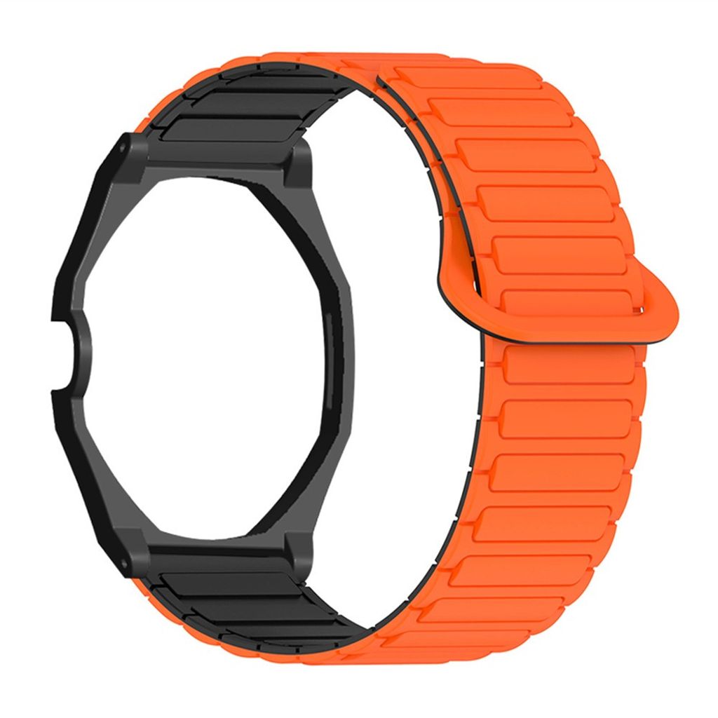 Swatch Royal Pop silikon klokkerem med deksel – oransje/svart