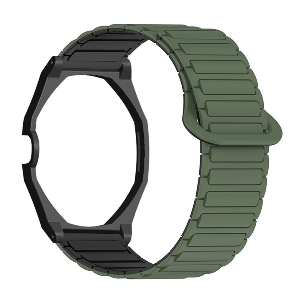 Swatch Royal Pop silikonklokkerem med Deksel – grønn/svart