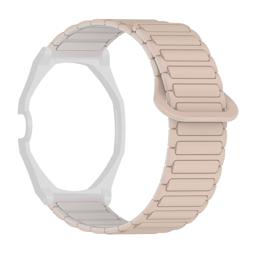 Swatch Royal Pop silikon klokkerem med deksel – beige/hvit