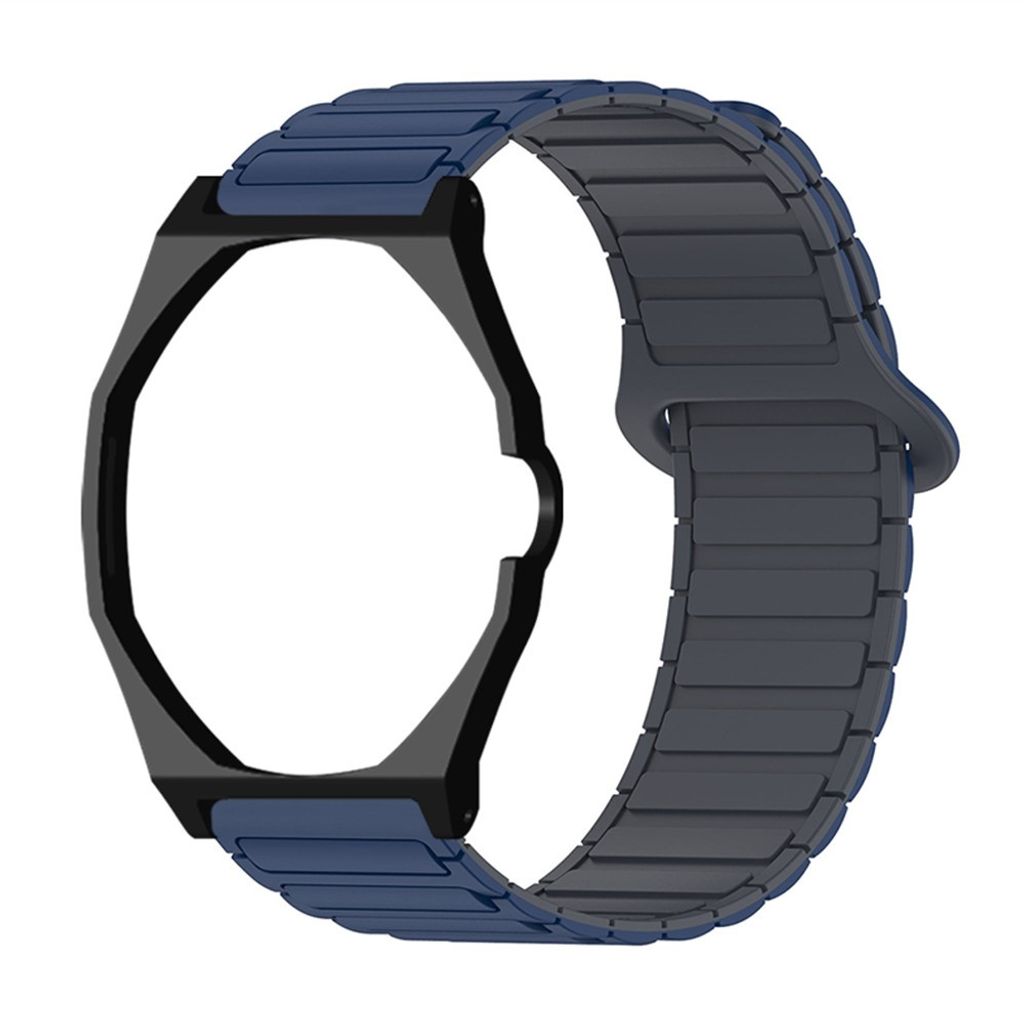 Swatch Royal Pop klokkerem i silikon med deksel - blå/grå/svart