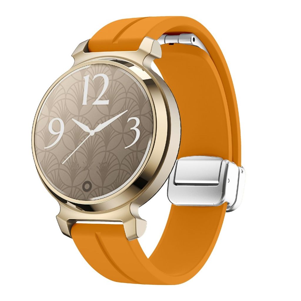 Garmin Lily 2 klokkerem i silikon med magnetisk spenne – gul