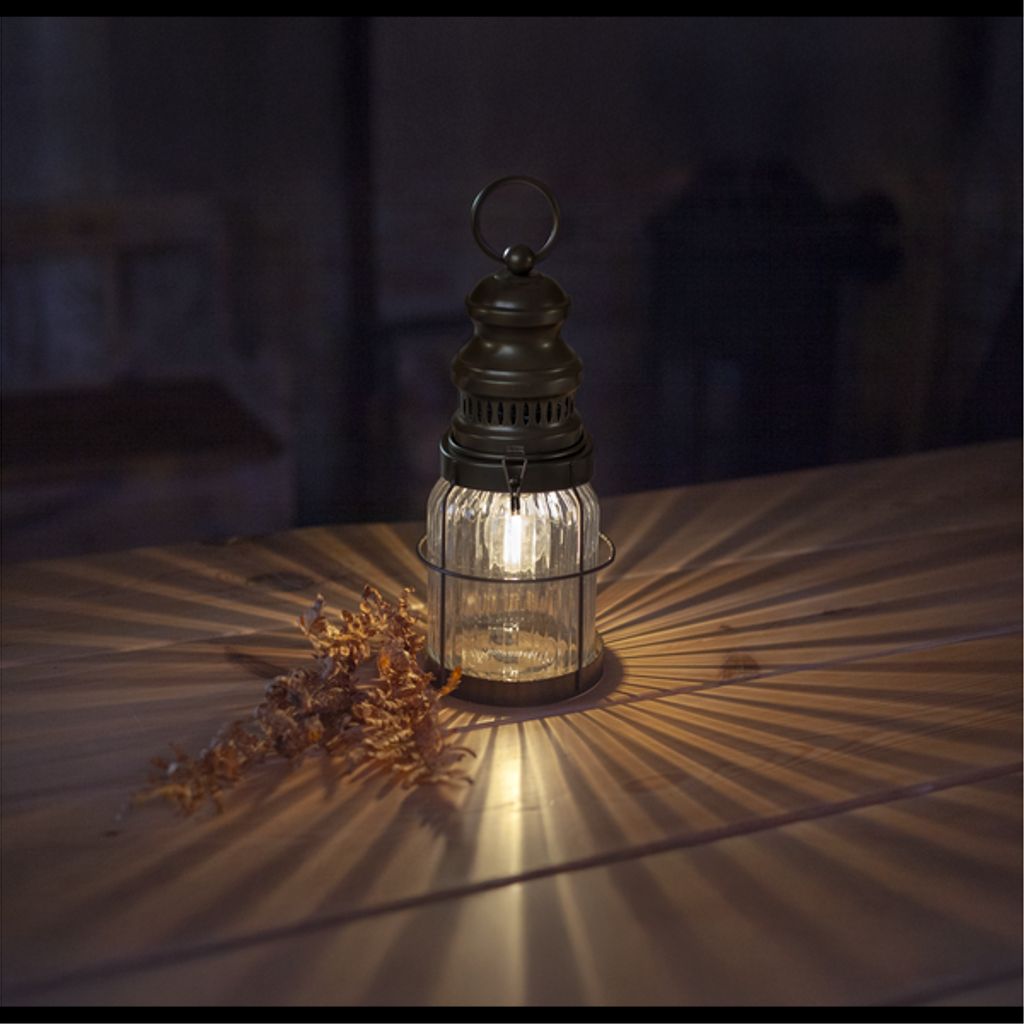 Star Trading LED Lykta Aina – Brons