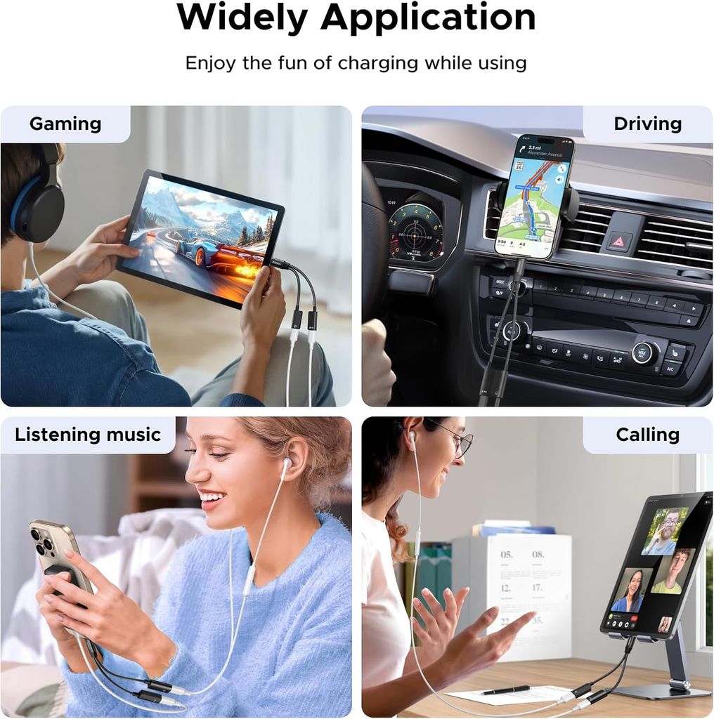 UGREEN USB-C Audio Adapter for Headphones and Charging
