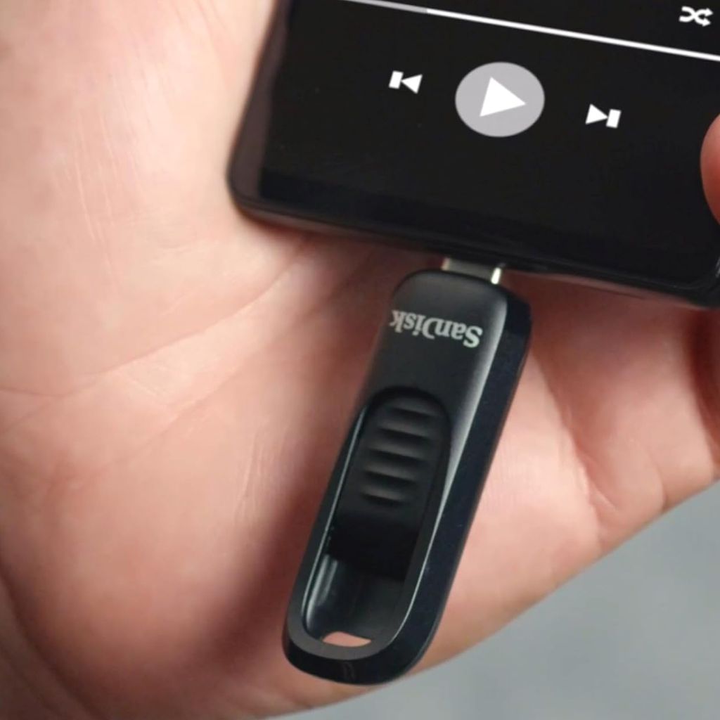 SanDisk Ultra Slider USB-C 3.2 USB-muistitikku 256 Gt - Musta