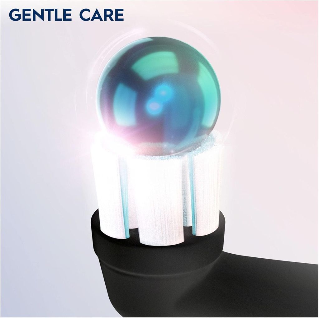 Oral-B iO Gentle Care tandbørstehoveder, 2-pak - Sort