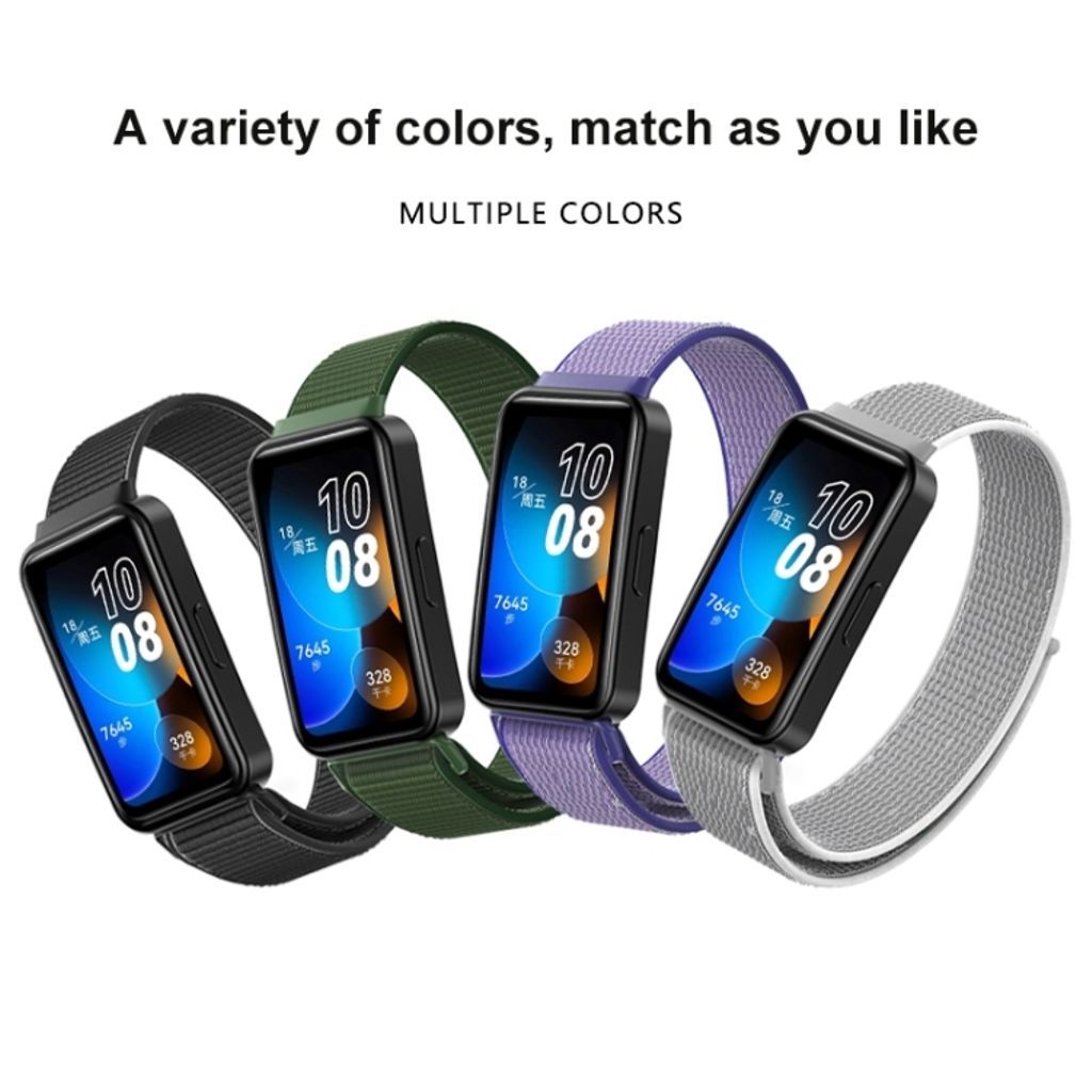 Huawei Band 8 Nylon loop Urrem - Grå