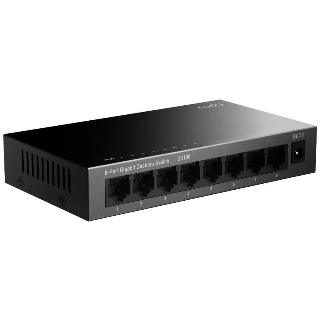 Cudy GS108 nätverksswitch 8-port Gigabit – svart