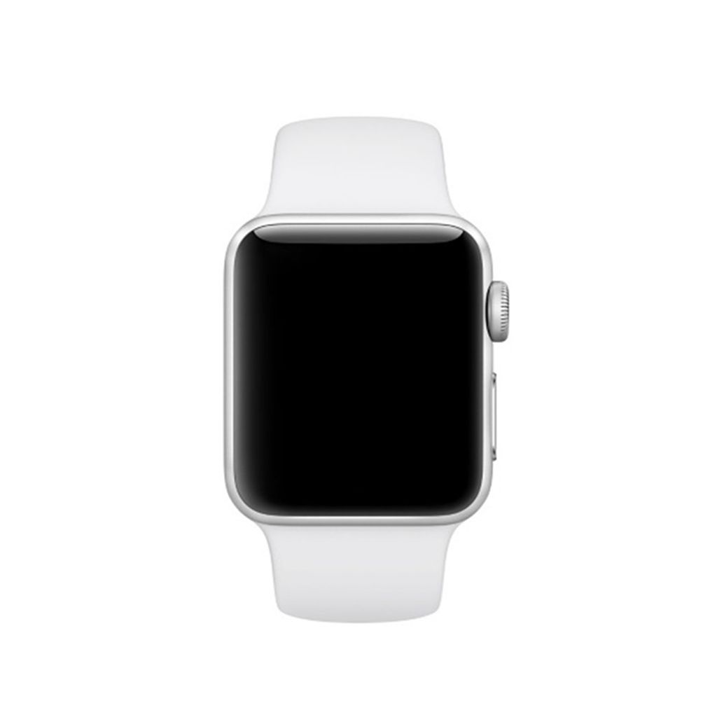 Apple Watch 42/41/40/38mm Silikone Urrem – Hvid