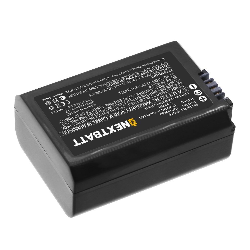 Batteri till Sony NP-FW50 m.fl. – 2-pack