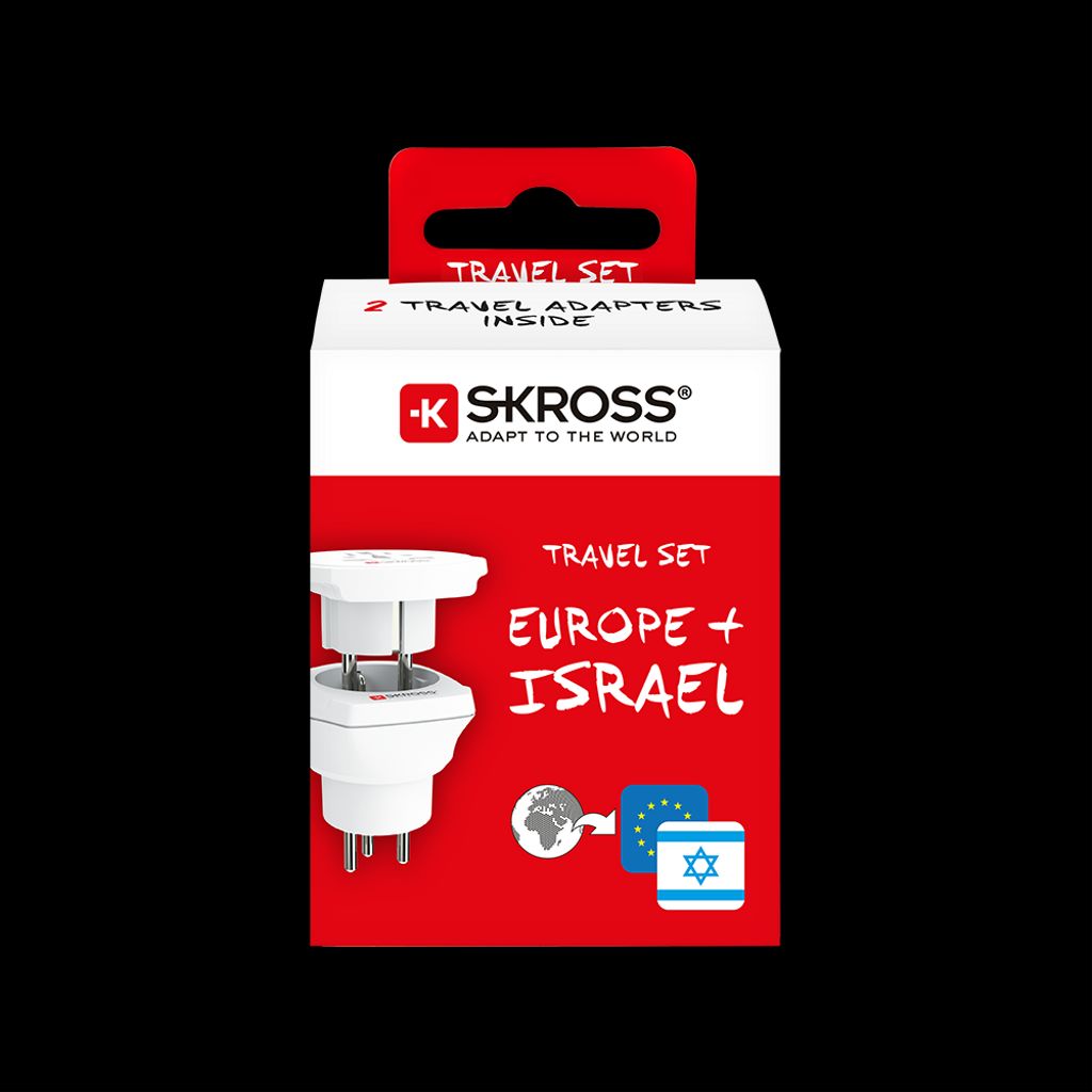 SKROSS Reiseadapter Combo World til Israel