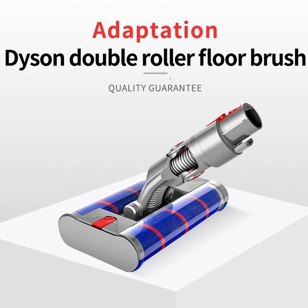 Elektrische vloerborstel met dubbele rolborstels voor Dyson V7 / V8 / V10 / V11