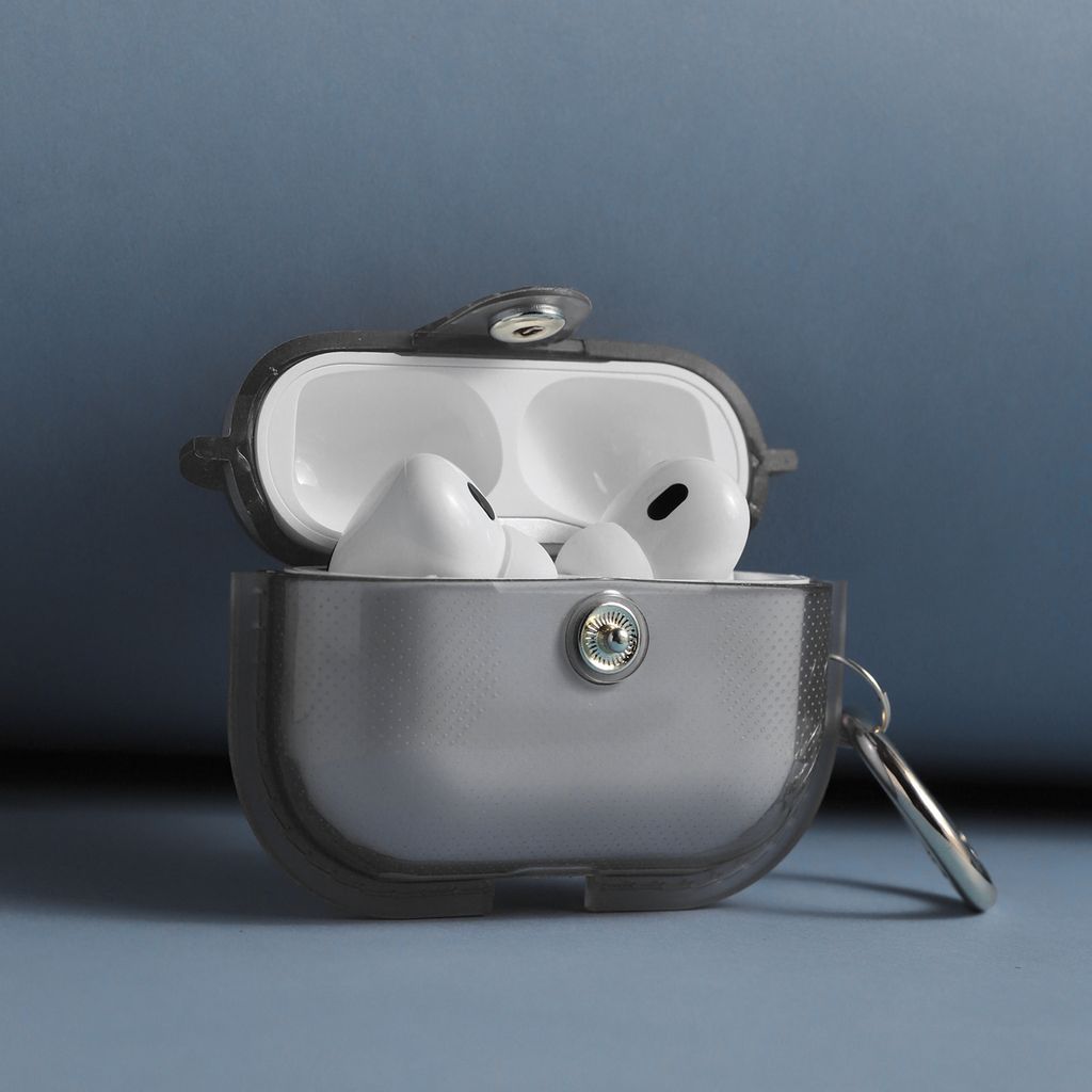 Eagle Magnetiskt Transparent Skyddsfodral för Apple AirPods Pro 3 – Svart