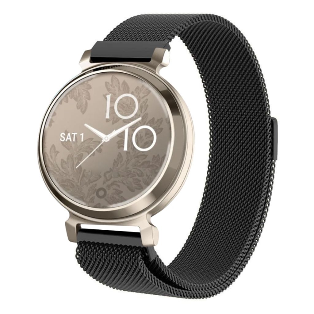Garmin Lily 2 Kockarmband milanese i rostfritt stål - Svart
