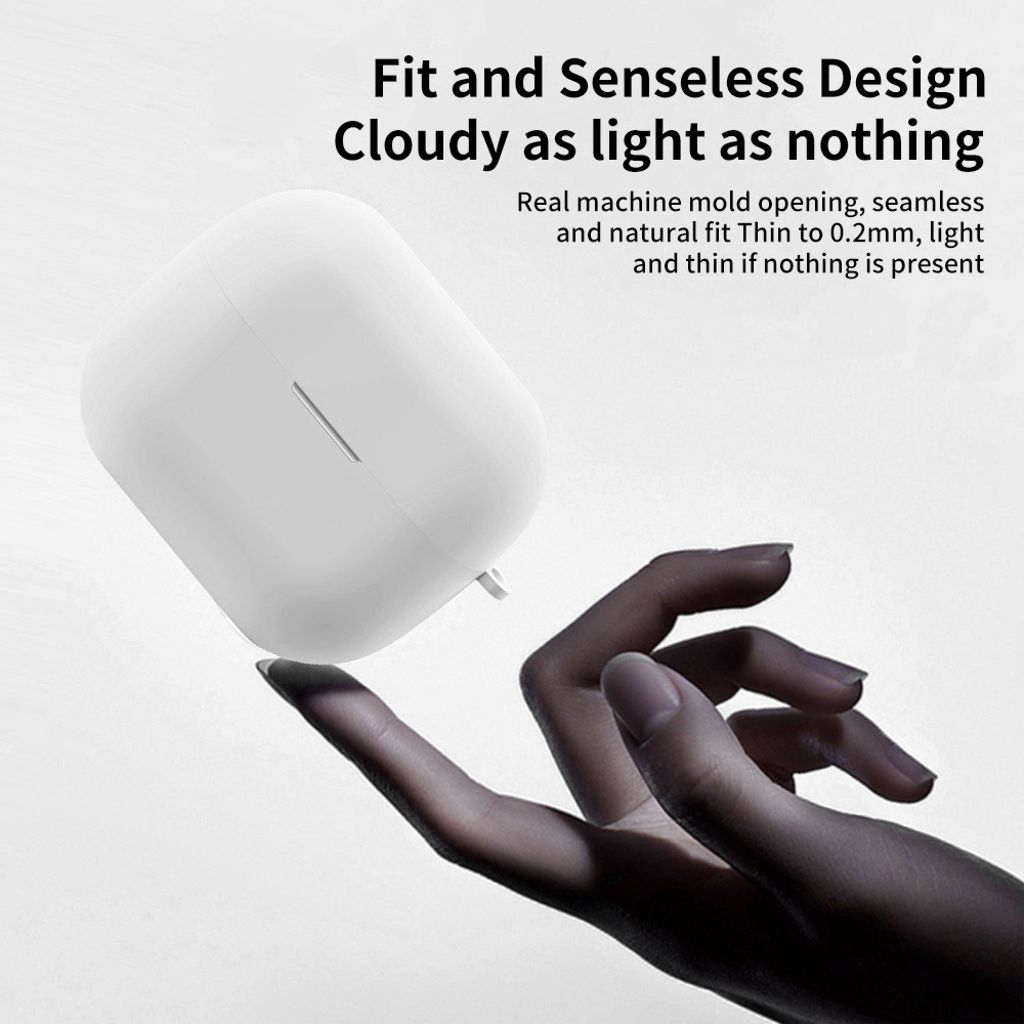 Silikonikuori Samsung Galaxy Buds 3 / 3 Pro -kuulokkeille - Valkoinen