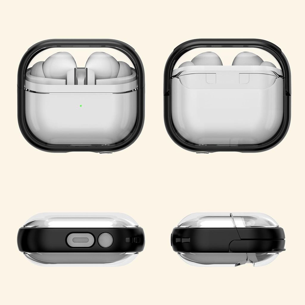 Hybridisuojakotelo Samsung Galaxy Buds 3 / 3 Pro -kuulokkeille – Läpinäkyvä