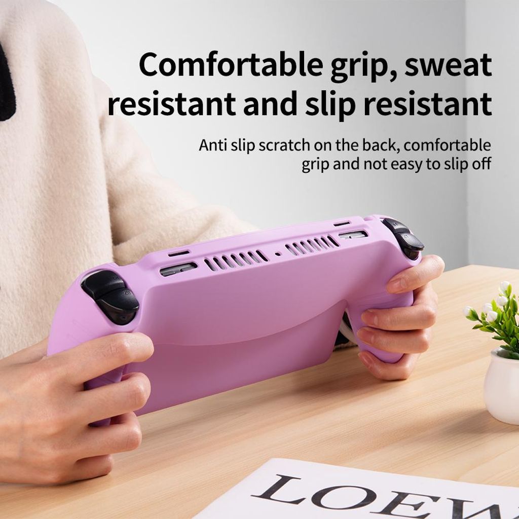 Silikonikotelo Sony PlayStation Portal -käsikonsolille – valkoinen