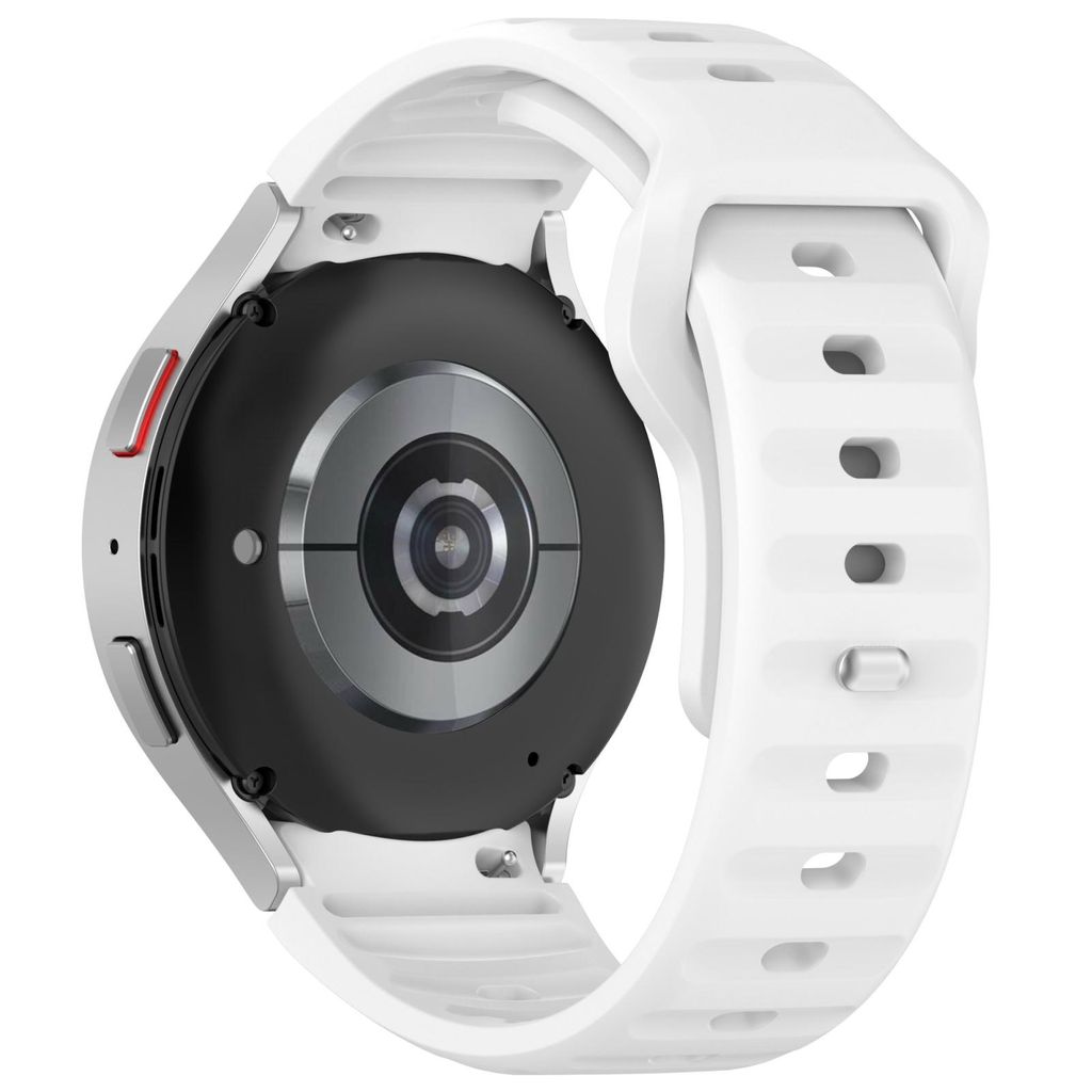Samsung Galaxy Watch 7/6/5 silikoniranneke kellolle - valkoinen