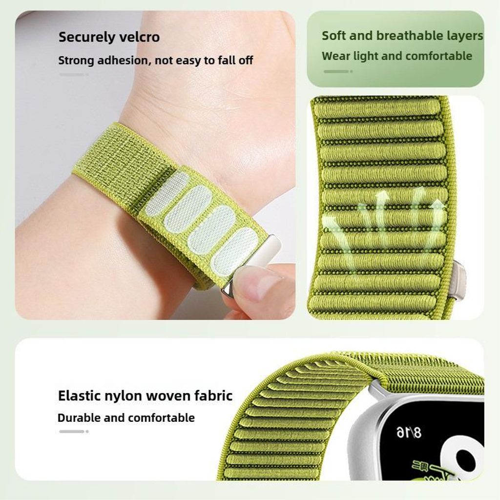 Apple Watch 42/44/45/46/49mm nailonranneke – Harmaa