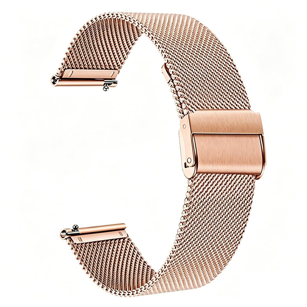 Samsung Galaxy Watch7 44mm Milanolainen kellonranneke + sisäänrakennettu näytönsuoja - ruusukulta