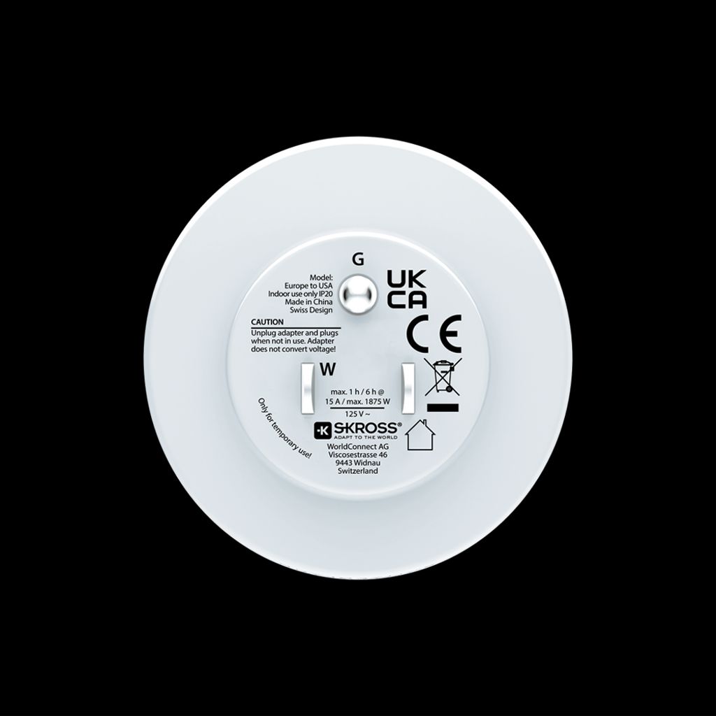 SKROSS Reiseadapter Europa til USA