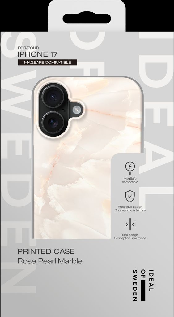 iDeal of Sweden iPhone 17 Printed Case - Rose Pearl Marble