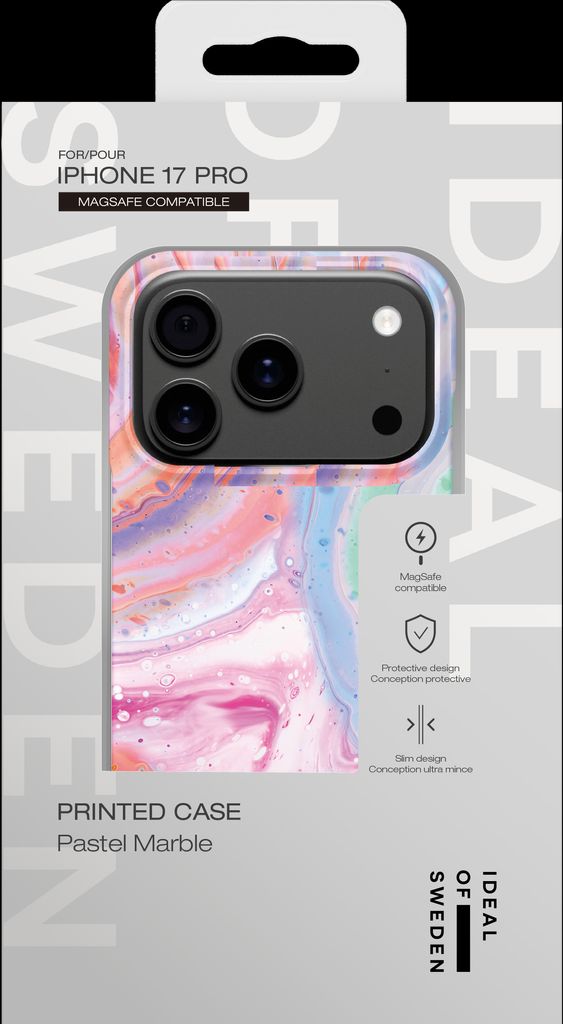 iDeal of Sweden iPhone 17 Pro Printed Case - Pastel Marble