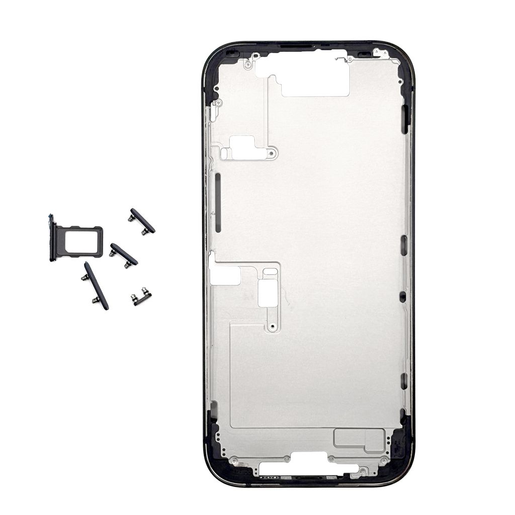 iPhone 16 Pro Mellanram - Black Titanium