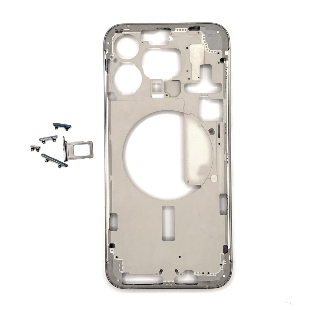 iPhone 15 Pro Max Mellemramme - Hvid Titanium