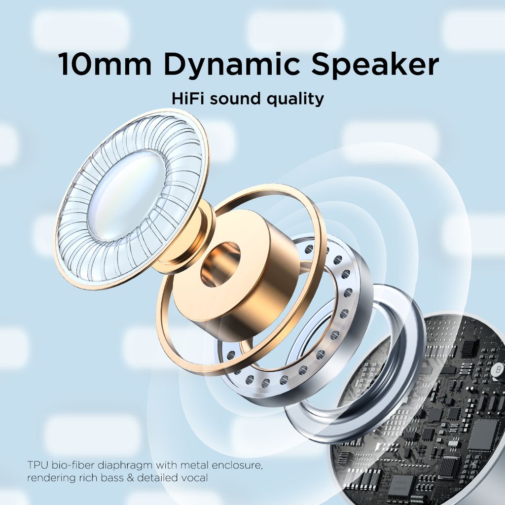 Joyroom JR-EC06 USB-C in-ear høretelefoner – hvide