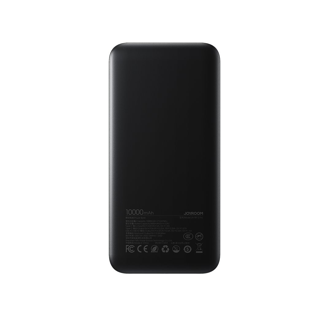 Joyroom JR-PBF12 Pro 22.5W Snabbladdande Powerbank 10000mAh – svart