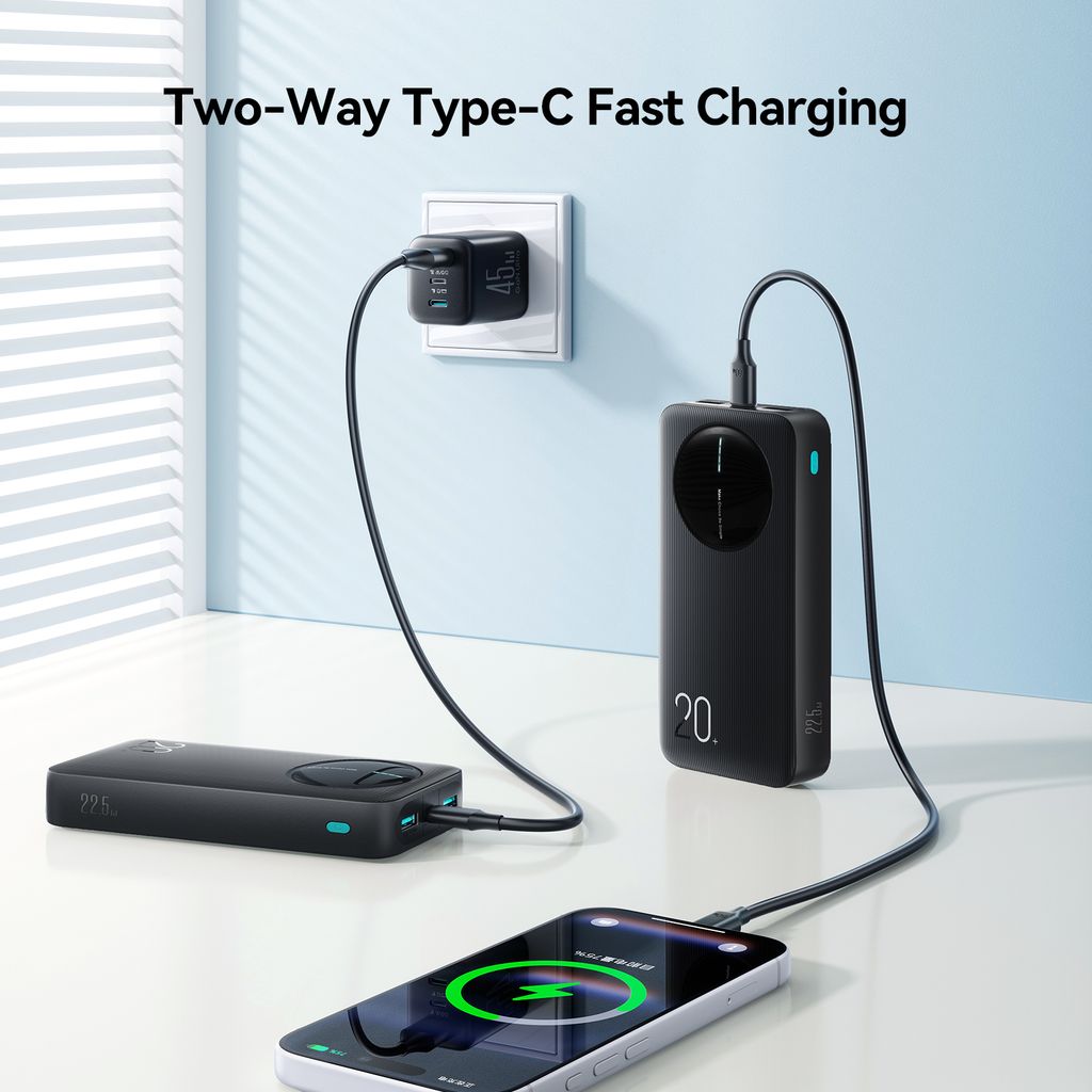 Joyroom JR-PBF14 Pro 22,5W Powerbank met snelladen 20000mAh – Zwart