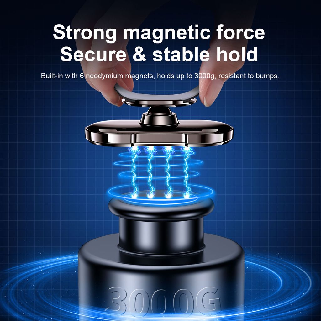 Joyroom JR-ZS314 magneettinen puhelinteline autoon - musta