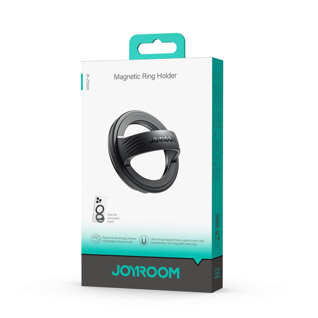 Joyroom Magnetic Ring Holder for Smartphone – Black