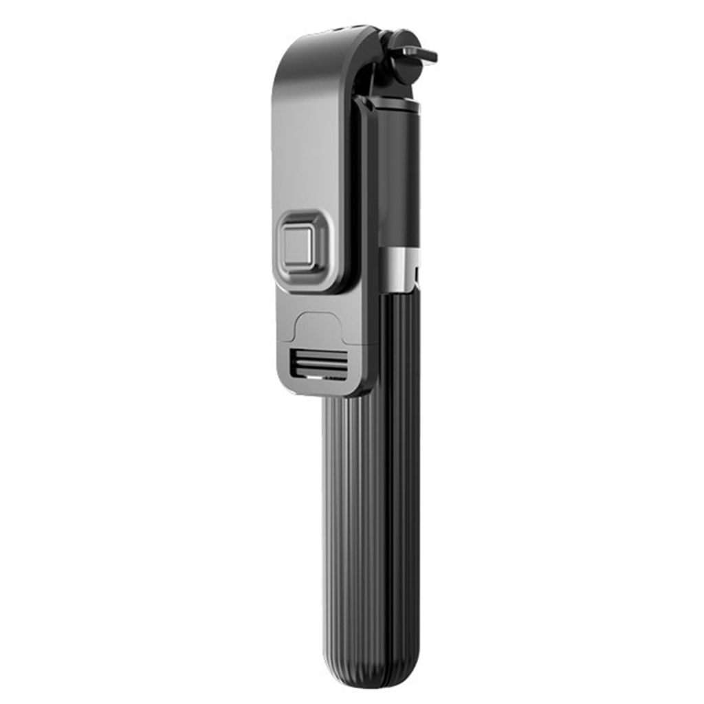 Vikbar Bluetooth Selfiepinne & stativ i aluminiumlegering, 86cm – svart