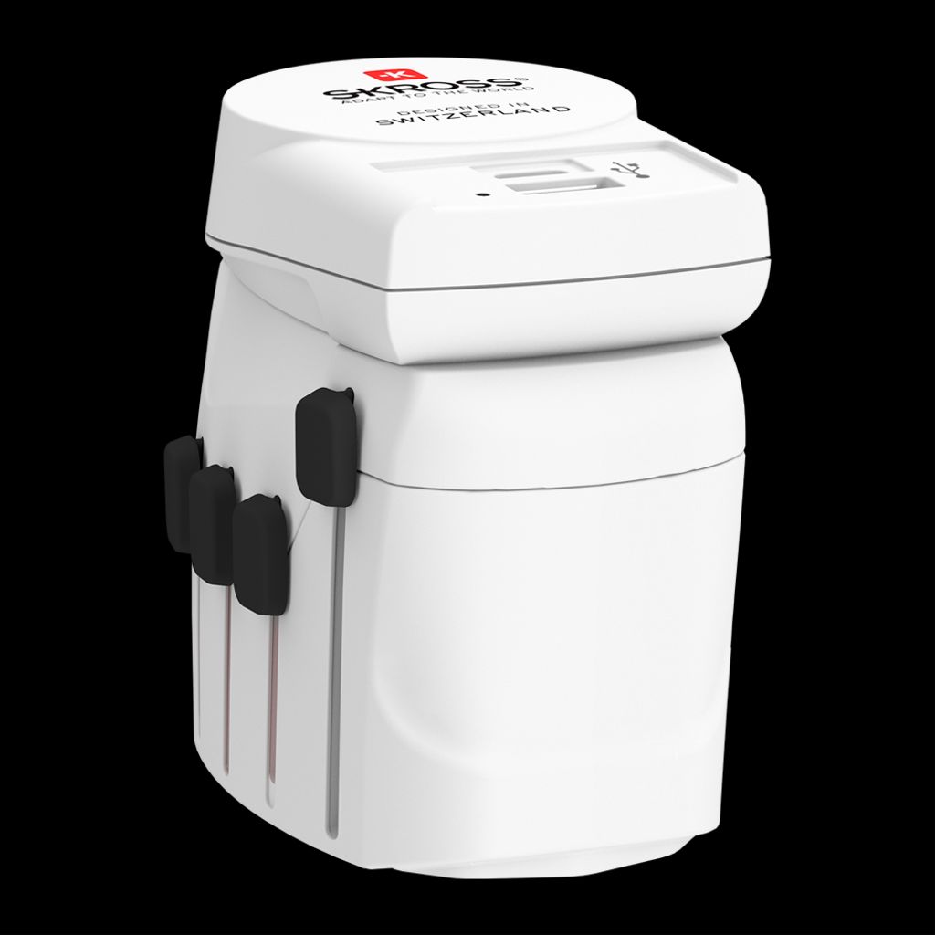 SKROSS PRO+ Universell reiseadapter med USB-A/USB-C 30W PD