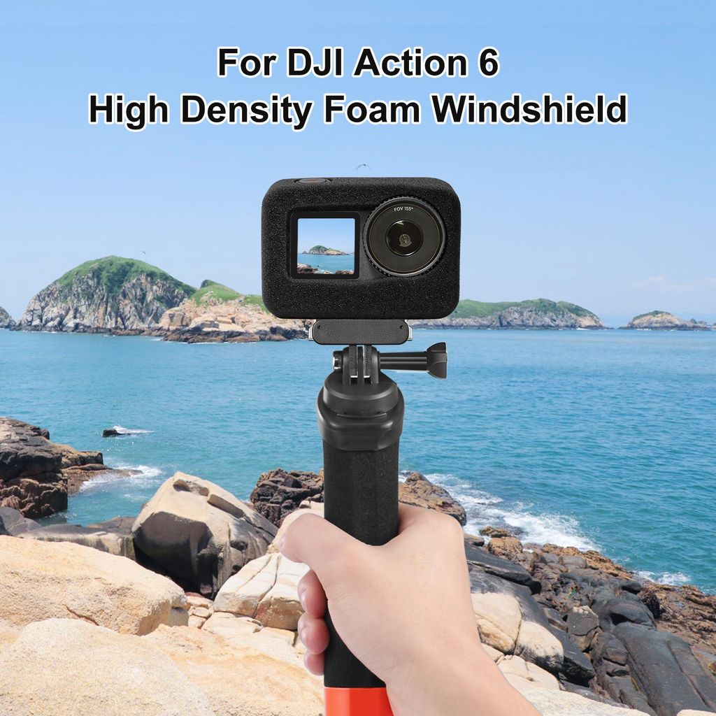 PULUZ Højdensitets Skumbeskytter til DJI Osmo Action 6 – Sort